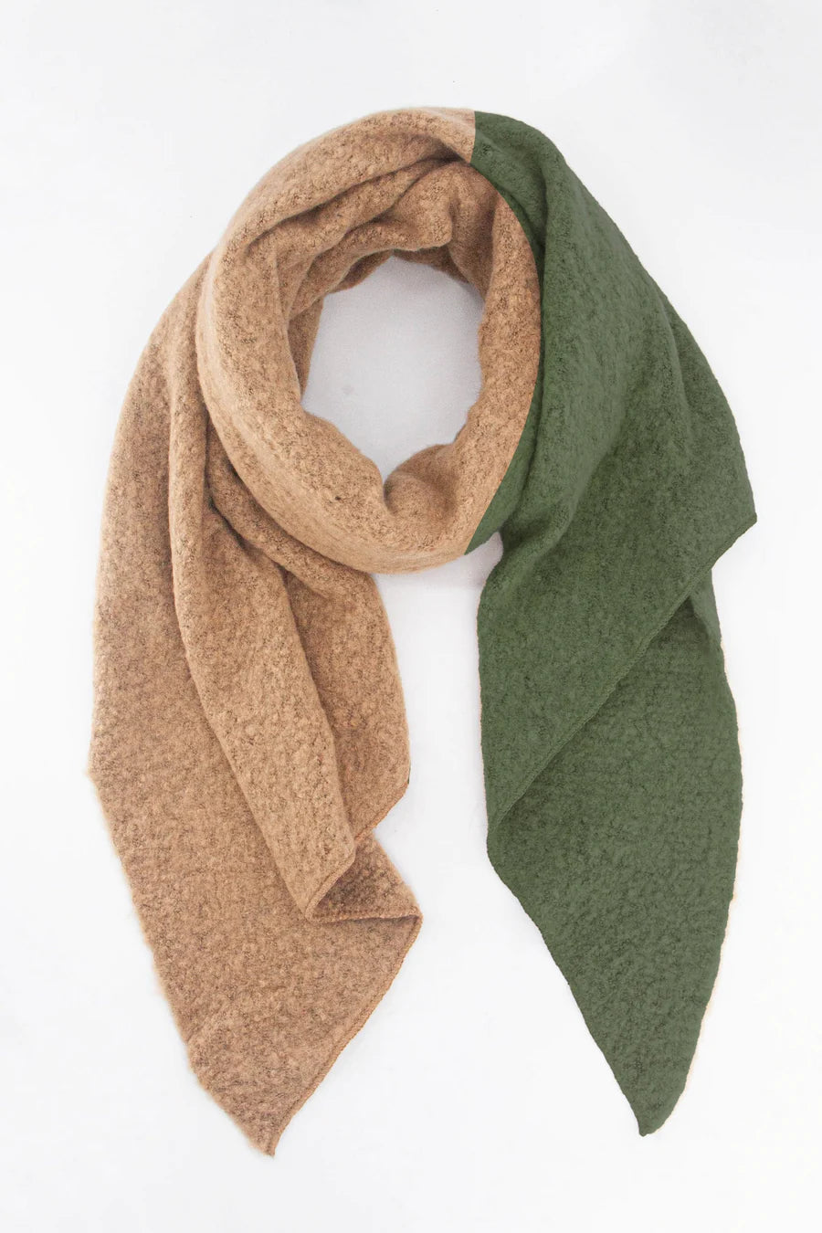 MSH TwoTone Green/Beige Scarf