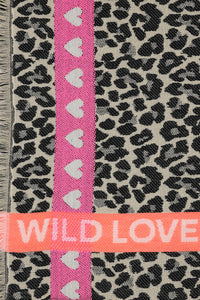 Ombré’ Wild Love’ Leopard Print Scarf