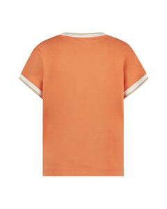 Red Button ‘Jerry’ V Neck Sweater Tee.