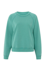 YAYA Turquoise Crew Neck Sweatshirt