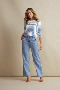 Red Button ‘Colette’ Bleach Wide Leg Jeans