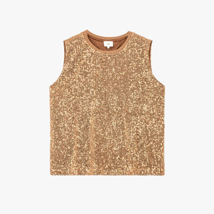 Bronze Sequin Top