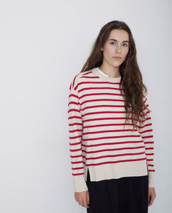 Yerse Red Stripe Jumper