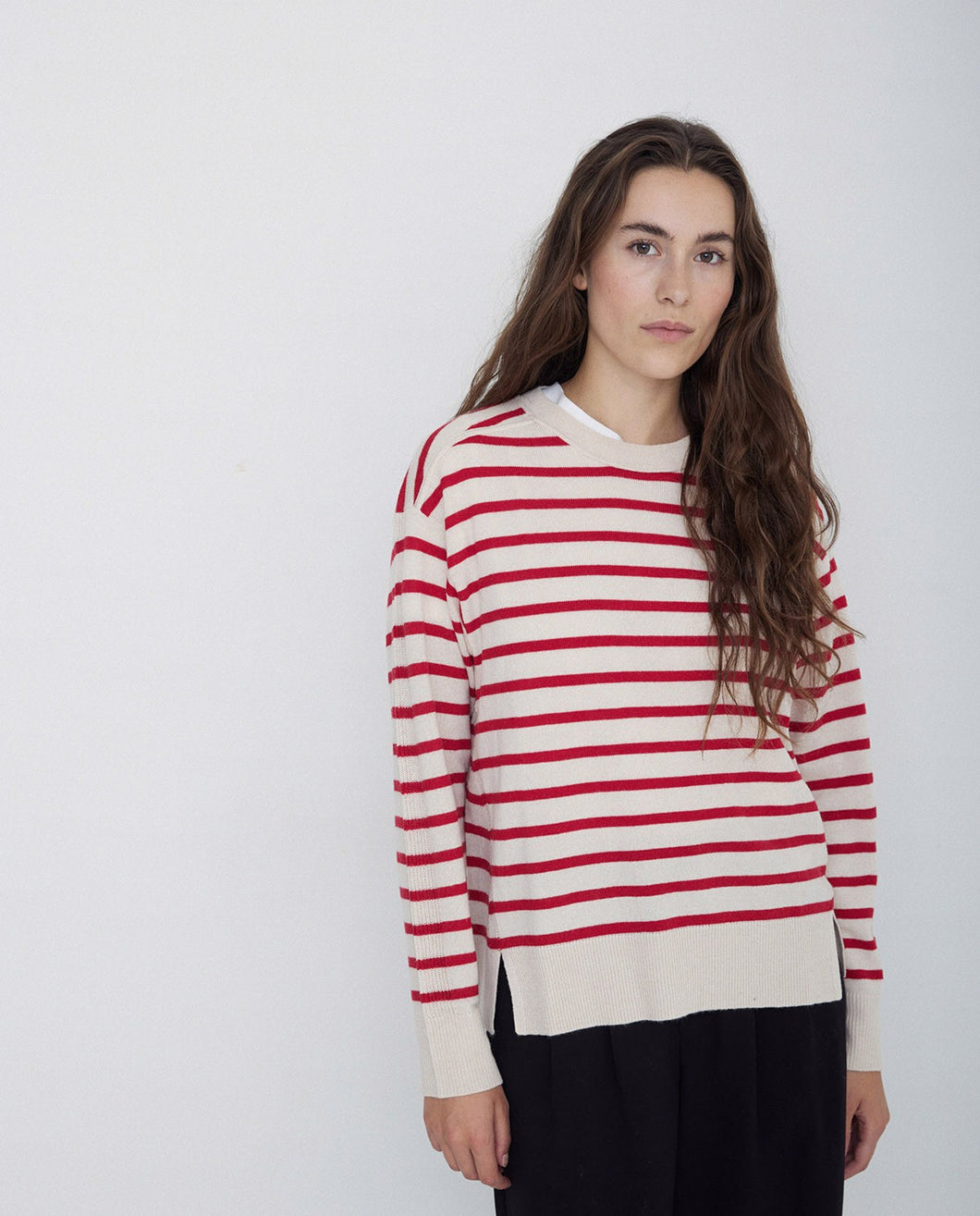 Yerse Red Stripe Jumper