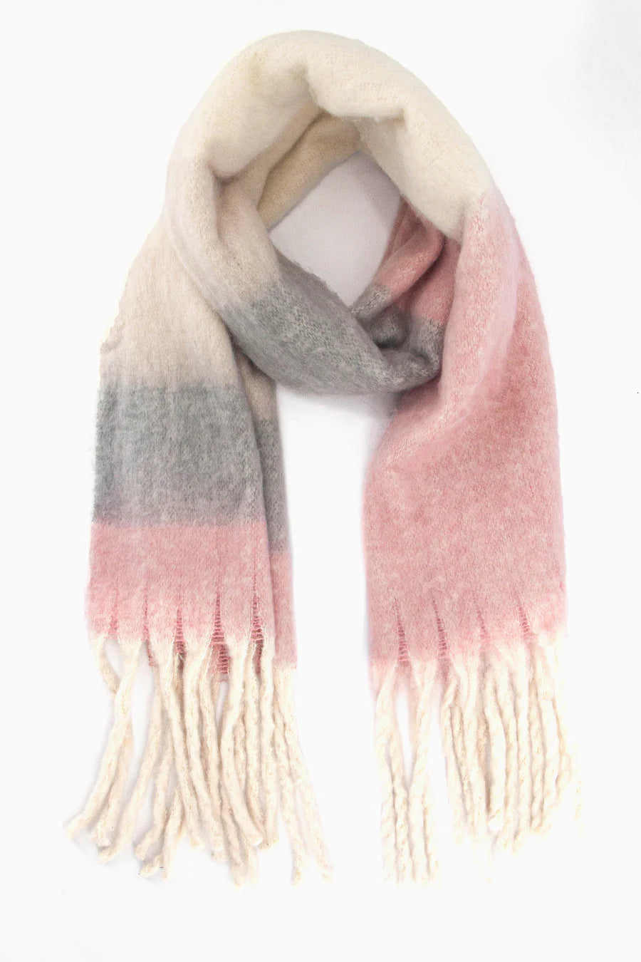 MSH Soft Pink/Grey Scarf