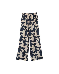 Grace and Mila ‘Marine Pavot’ Geometric Print Trousers