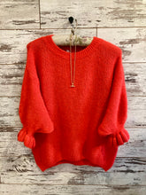 Load image into Gallery viewer, Mohair Blend Jumper With Frill
