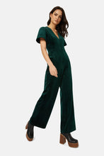 Load image into Gallery viewer, Traffic People ‘ Carrie’ Velvet Cord Jumpsuit.

