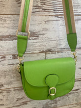 Load image into Gallery viewer, Italian Leather Saddle Bag
