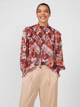 Load image into Gallery viewer, Great Plains Retro Poppy Smocked Top
