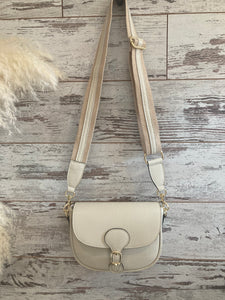 Italian Leather Saddle Bag