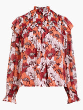 Load image into Gallery viewer, Great Plains Retro Poppy Smocked Top

