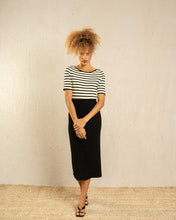 Load image into Gallery viewer, Grace and Mila Ribbed Stripe T Shirt
